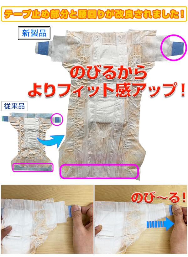 Amazon.co.jp: Pone P.one マナーおむつ 犬用 紙おむつ のび～るテープ